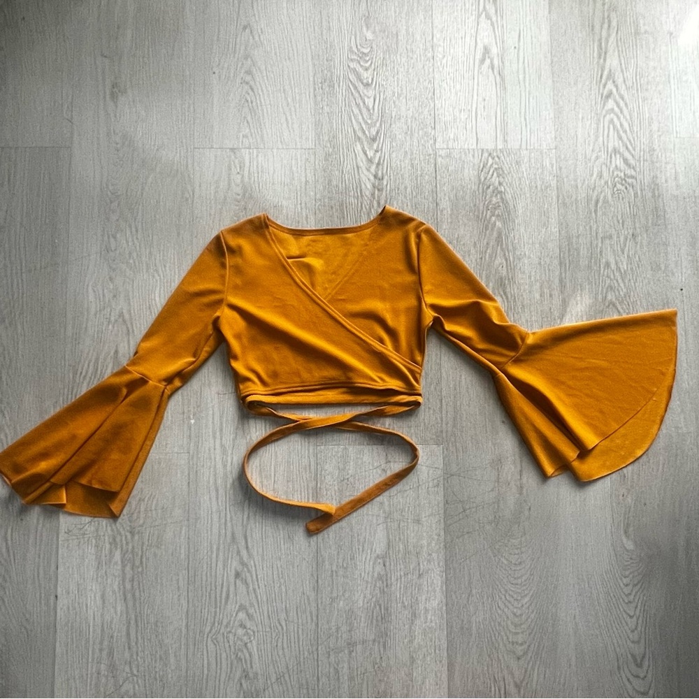 Yellow Long Sleeves Top